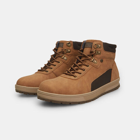 Botines de hombre en piel sintética , Beige Botines de hombre en piel sintética , Beige